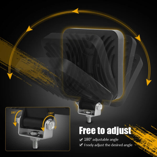 Round 16LED 42W Work Light Bar