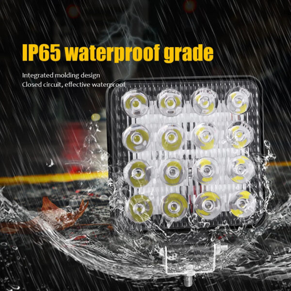 Round 16LED 42W Work Light Bar