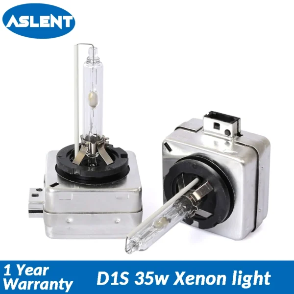 2PCS ASLENT HID Xenon Headlight Bulbs – 35W 12V/24V, D1S/D2S/D1R/D2R/D1C/D2C, 6000K/8000K, IP68 Waterproof,
