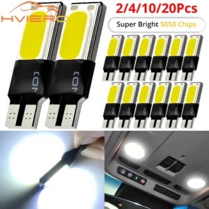 20pcs Car Led Light W5W 194 12V Canbus Auto T10 COB Accessories Interior Bulb Backup